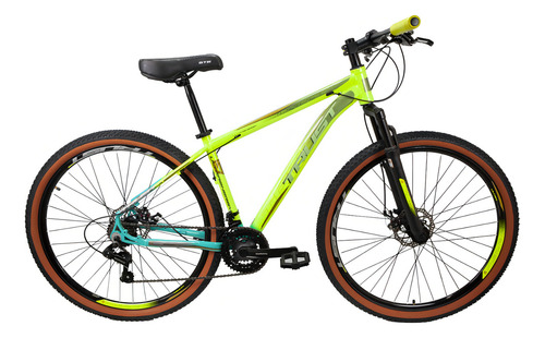 Bicicleta Trust Energy Aro 29 21v Shimano Completa 2.0 Cor Amarelo Neon Tamanho Do Quadro 19.0