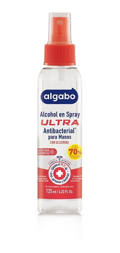 Caja X144 Alcohol En Spray Ultra 125ml Algabo