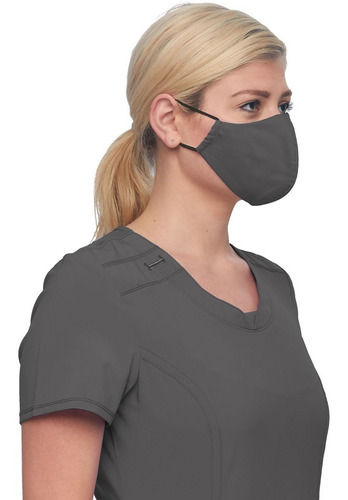 Cherokee Ww560 Paquete 5 Cubrebocas Anti Microbial Repelente Color Pwt - Gris Oxford