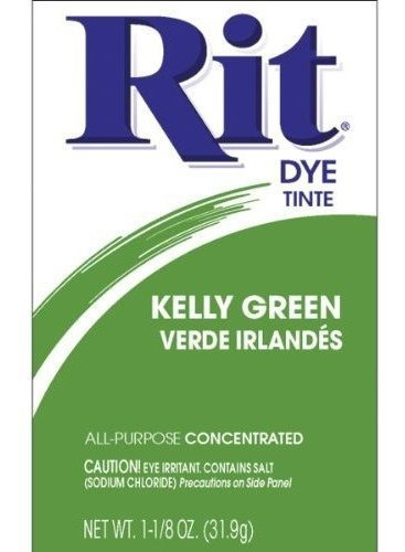 Rit Dye 3-32 11749 Tinte En Polvo Para Tela, Kelly Green
