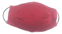 Comprar Barbijo Tejidos Tapa Cubre Boca Reutilizable Lavable Liso Color Rojo