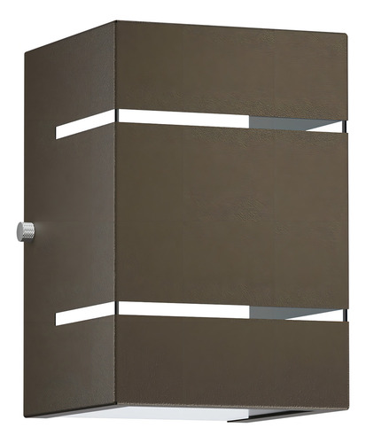 18x Arandela 2 Frisos Parede Garagem Interno Externo Mf115 Cor Marrom