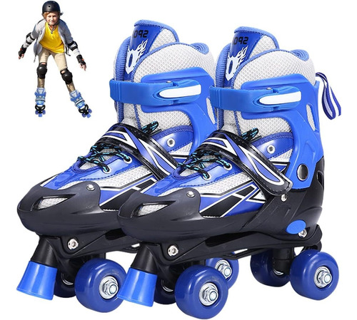 Patines En Línea Pu Adjustable Roller Skate Patines 4 Ruedas