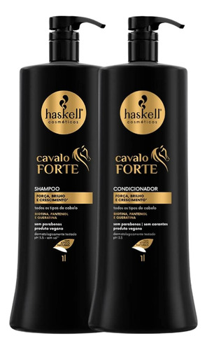 Kit Haskell Cavalo Forte Shampoo E Condicionador 1l Flex