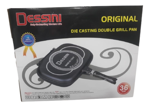 Sartén Doble Parrilla Dessini 36 Ctms