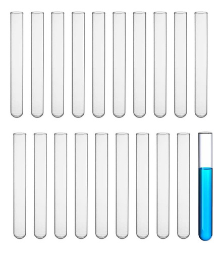 Tubo Ensayo De Vidrio Pack X 5 Unidades