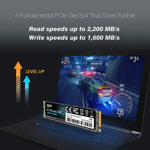 Silicon Power Pcie Gen 3x4 Y A55, A60. 1 Tb
