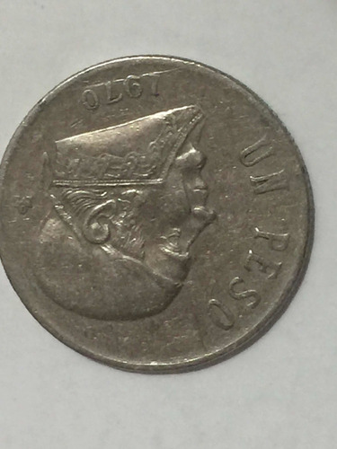 Moneda De Un Peso Mexicano De 1970