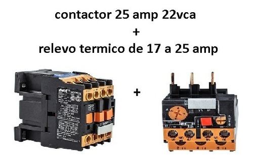 Kit Contactor Tripolar 18a 220v+ Rele Termico 12 -18 A  Baw