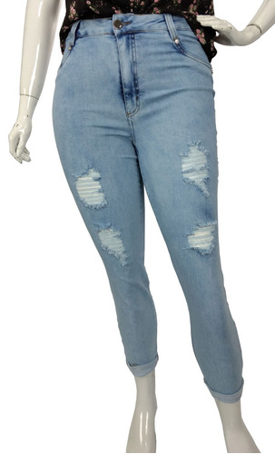 calça jeans boyfriend feminina plus size