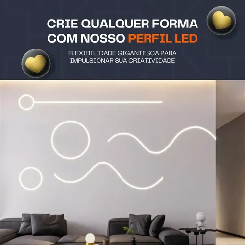 Perfil De Led Flexivel De Silicone 7m 20x10mm Blindado Ip68 | MercadoLivre