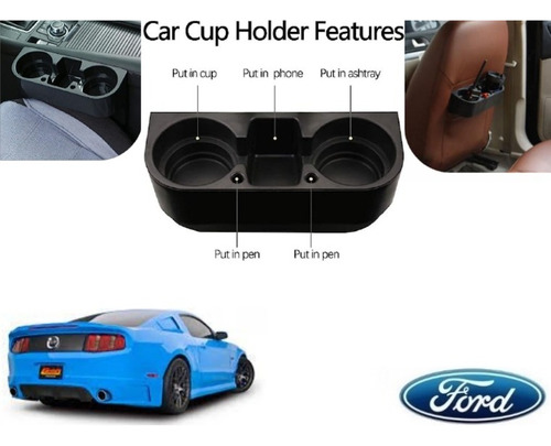 Porta Vasos Con Porta Celular Ford Mustang 2014