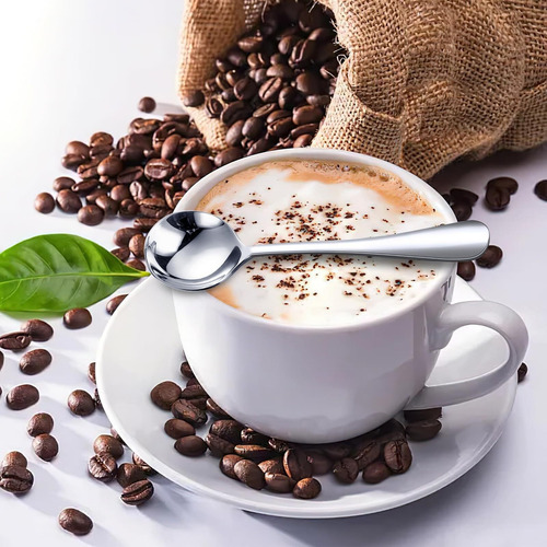 12 Cucharas De Café, Mini Cucharas Café De Acero Inoxidable