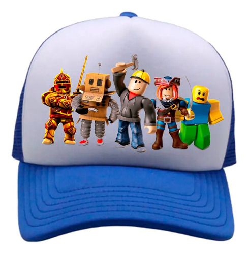 Jockey Gorro Malla  Para Niños Con Diseño Roblox Perso