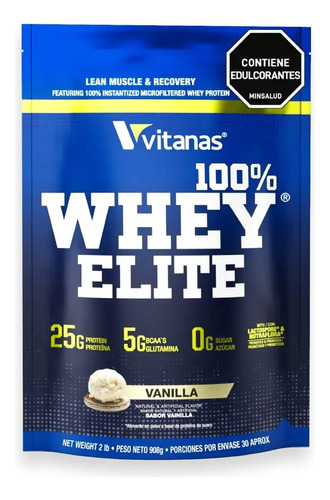 100% Whey Elite 2lb Vitanas Pro