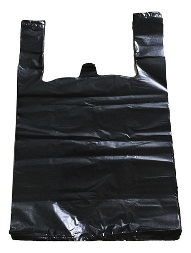 Bolsa De Basura De Plástico Grande, 50 Unidades, Color Negro