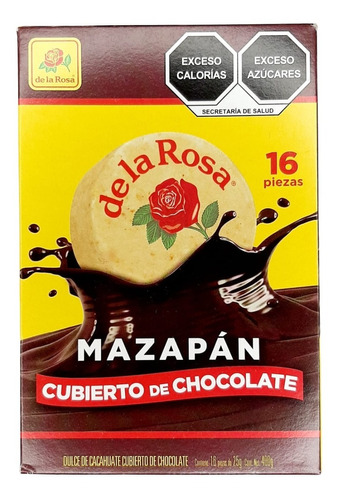 Mazapán Cubierto De Chocolate 16 Piezas