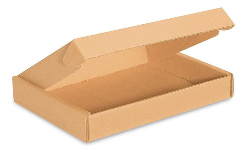 Cajas Kraft Con Pestañas Para Envíos - 25x20x4cm - 50/paq