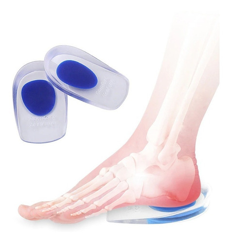 Imagem 3 de 7 de Protetor Anti Impacto Calcâneo Elevação Gel Silicone