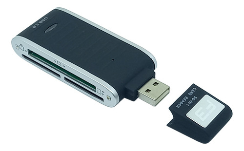 Mini Leitor Universal Ms, Cf, Sd, Xd, Mmc, Sdhc, T-f Usb 2.0