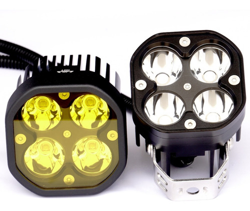 Imagen 1 de 9 de Kit De Faros Led Sercomoto Sm4123 Premium (luz De Penetración) Para Moto R1200gs Bmw Ktm Honda Yamaha