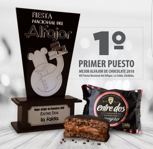 Alfajor Premium Entre Dos - Caja X 36 Unid. Surtidas
