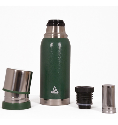 Imagen 3 de 4 de Termo Lhotse Acero Inox Riseone 1 Lt Doble Tapa Tapon 20hs