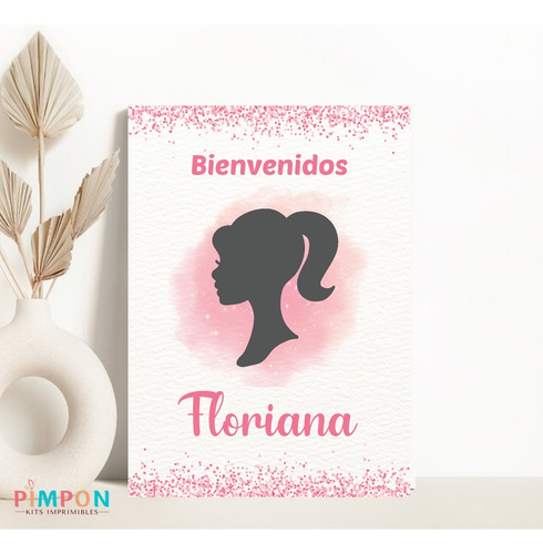 Kit Imprimible Silueta Barbie - Personalizado
