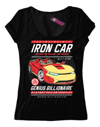 Remera Mujer Iron Car Rockabilly Garage T161 Dtg Premium