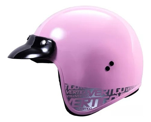 Casco Moto Cafe Racer Vintage Abierto Vertigo V10 Basic Rosa