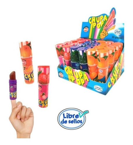 Caja Dulce Chupa Dedos Push Pop (24 Un) Dulce Cumpleaños