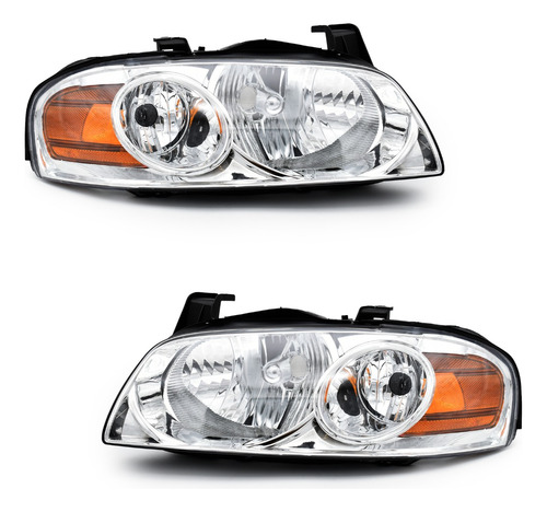 Par De Faros Sentra 2004 2005 2006  Cromo*