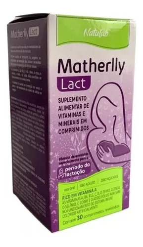Matherly Lact Suplemento Vitamínico 30 Comp  Natulab