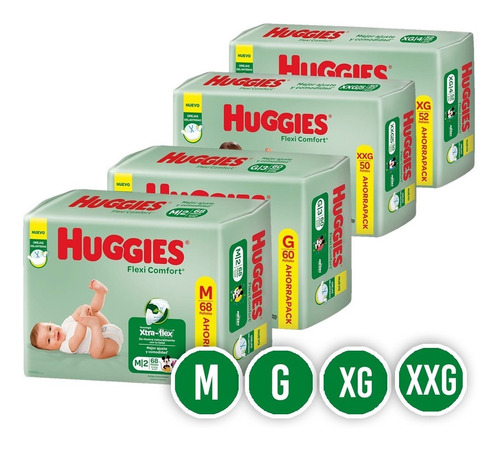 Huggies Flexi Confort Pack X 3. Combinados Como Quieras!
