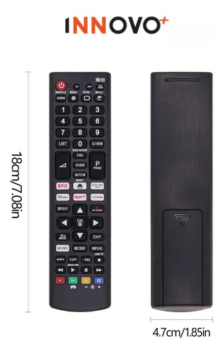 Control Remoto Compatible Con LG Smart Tv LG Boton Netflix Prime Con Baterías Innovo