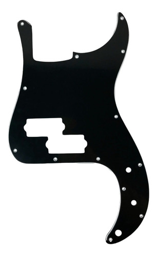Placa-pickguard Bajo Tipo Precision Bass Negra