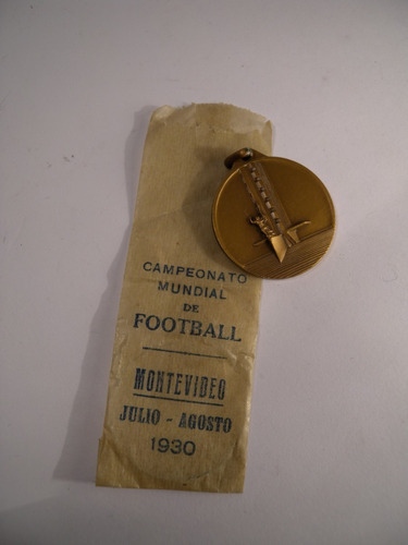 Medalla Campeonato Mundial Futbol 1930 Sin Usar Sobre Origin