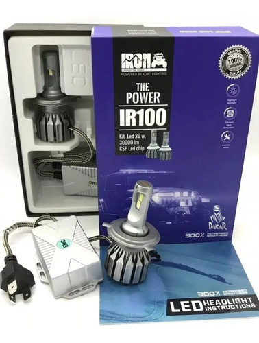 Imagen 3 de 9 de Kit Cree Led Canbus H4 Alta Baja Alta Gama No Da Error Iron