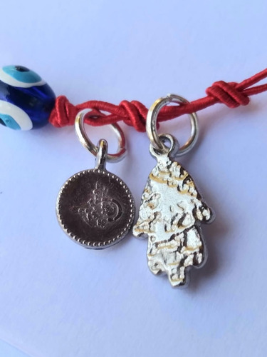 2 Pulseras Ojo Turco, Mano Fatima O Hamsa.7 Nudos Full