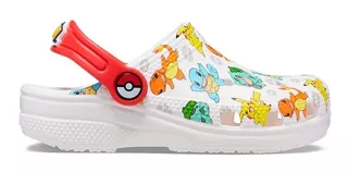 Classic Pokemon Clog K White/multi Niños