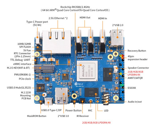 Orange Pi 5 Plus De 16 Gb De Ram
