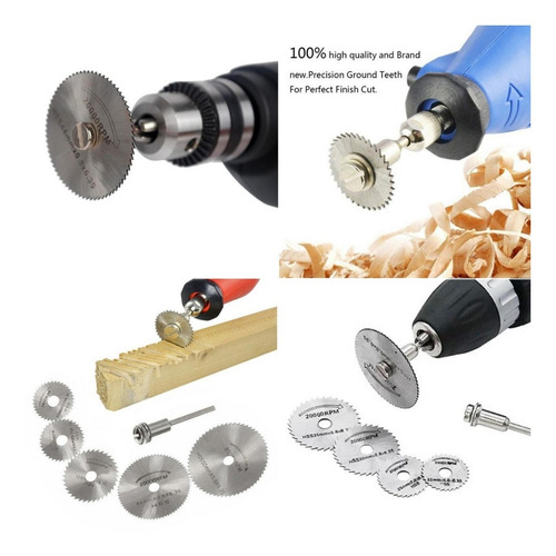 Discos Mini Sierra Hss Kit 7 Pc Para Moto Tool