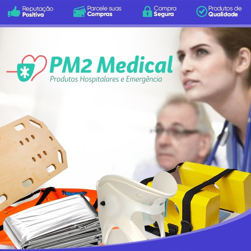 Prancha De Resgate Em Madeira Com Kit Cinto