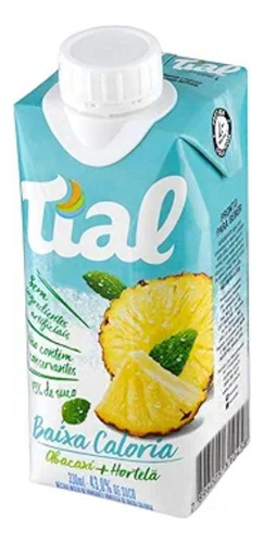 Suco Abacaxi Com Hortelã Baixa Caloria Tial 330ml- Kit Com 9
