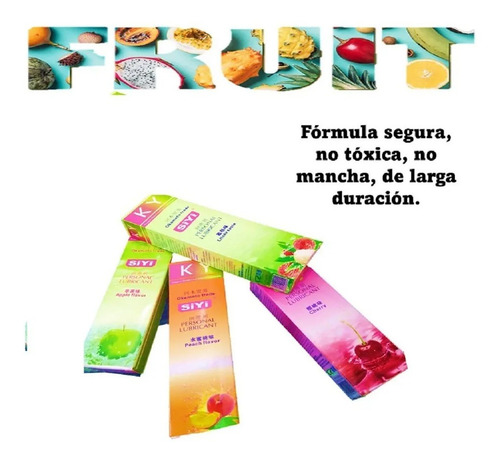 12 Gel Lubricantes Comestible Surtidos 50 Gr C/u 