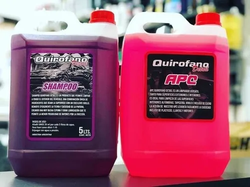 Kit Apc Y Shampoo Quirofano Detail Alto Rendimiento 5lts C U