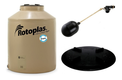 Tanque de agua Rotoplas GDPV Cuatricapa vertical polietileno 400L beige