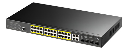 Switch 24 Puertos Gigabit Poe+ Cudy Gs2028ps4 400w + 2 Sfp