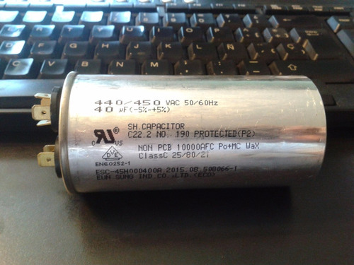 Capacitor Samsung Original Aire Acondicionado 40 Mf