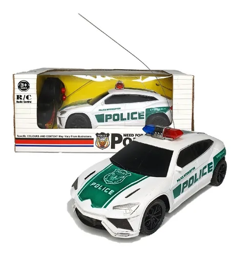 Auto A Radio Control Remoto Adelante atr s. Polic a De 18 Cm